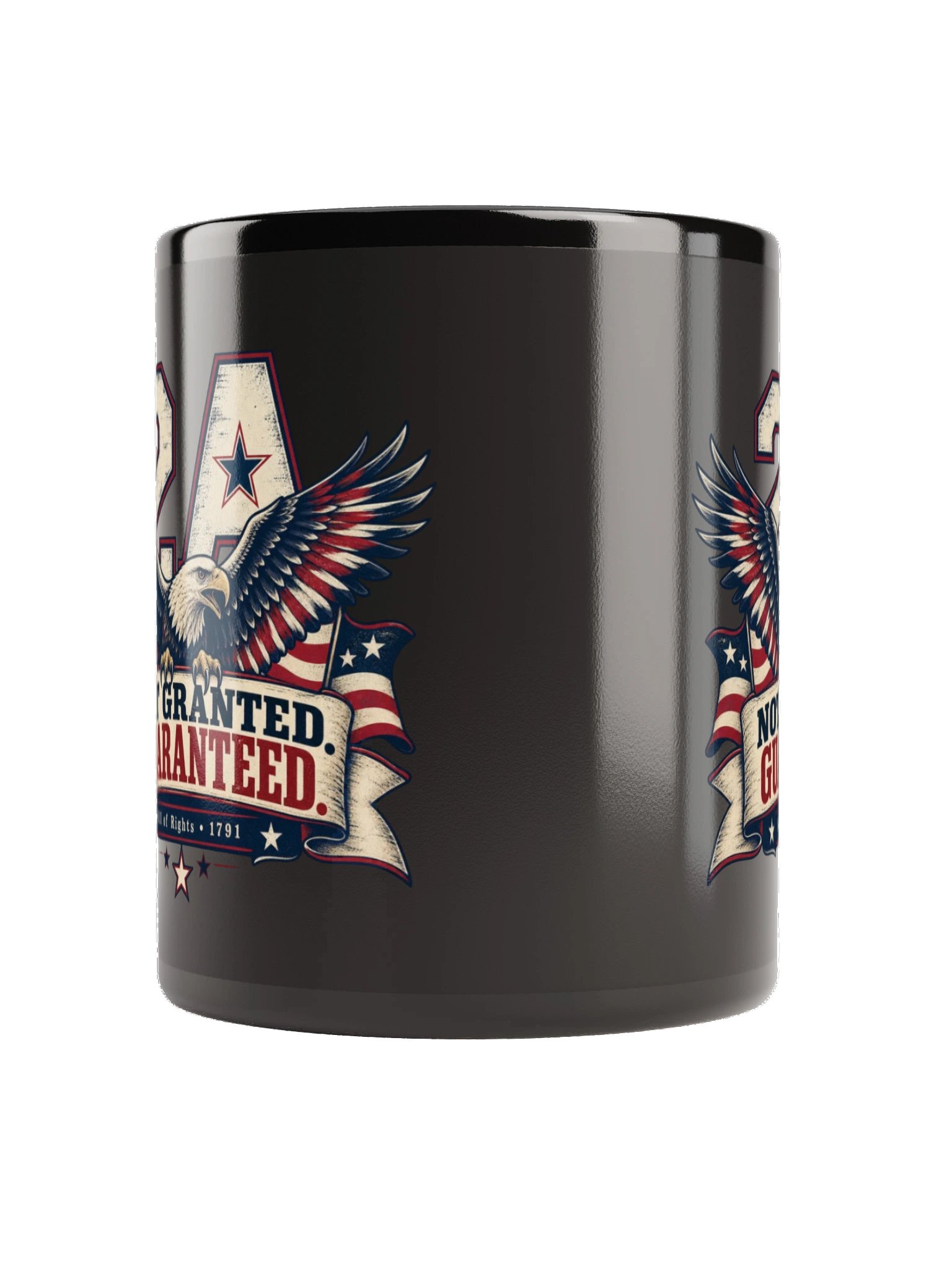 Black Glossy Mug, Not Granted Guaranteed product image (8)