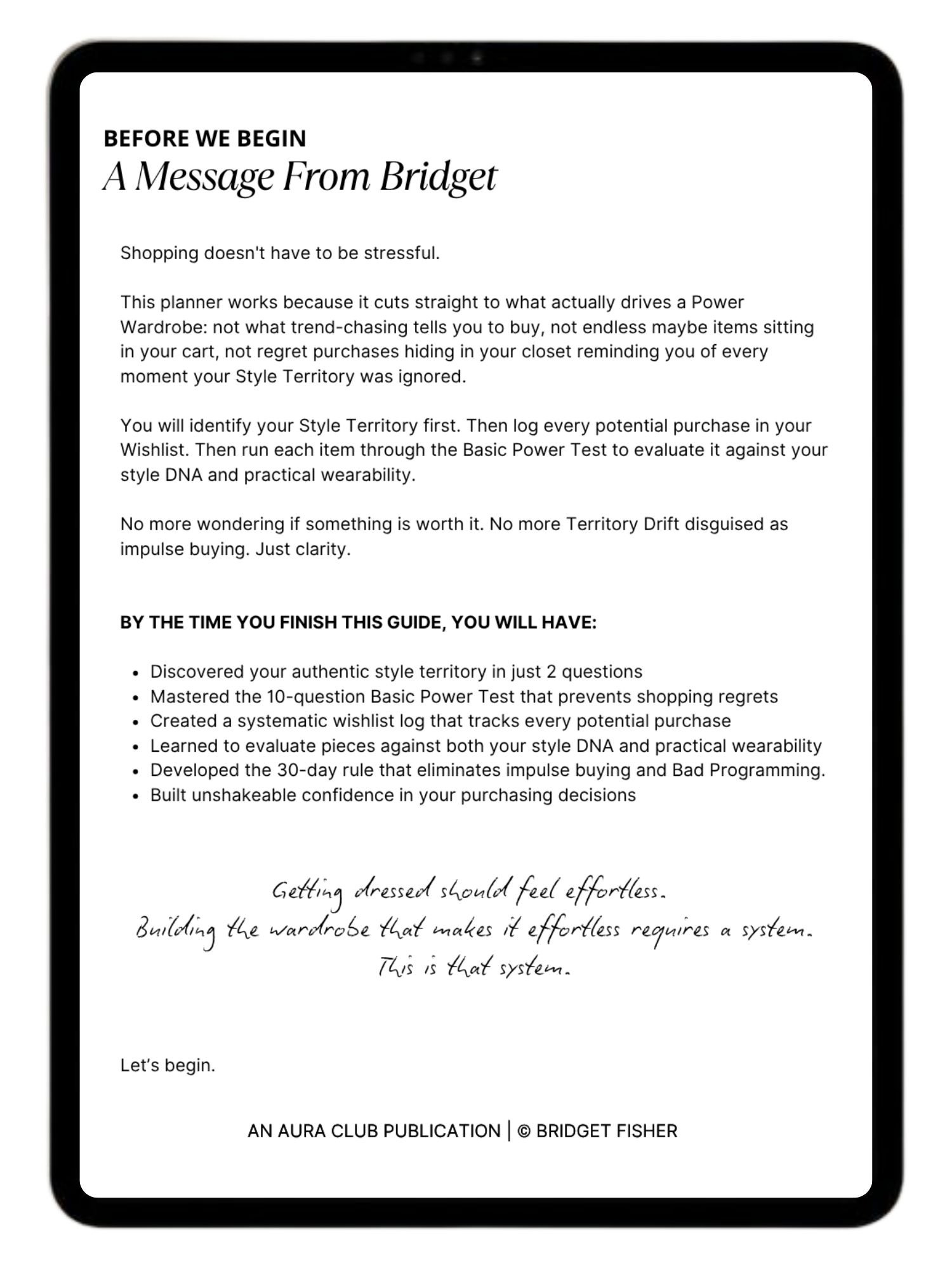 Bridget‘s Tool To Stop Shopping Regret product image (3)