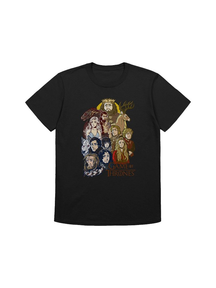 Game Of Thrones T-Shirt – Epic Dragon & Wolf Saga Shirt | Medieval Fantasy Fan Art Tee product image (1)
