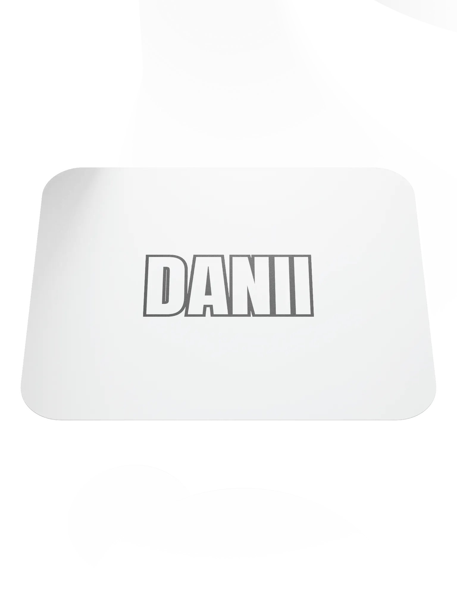 DANII WHITE BLACK MOUSE PAD product image (1)