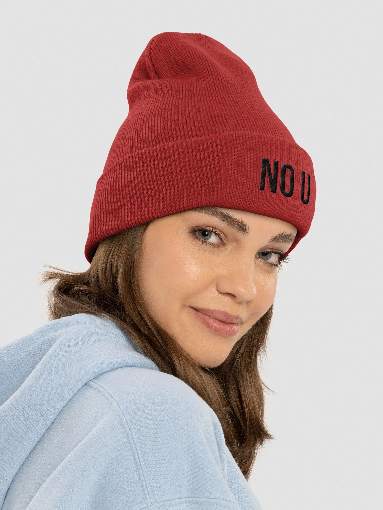 No U Beanie (RED) product image (4)