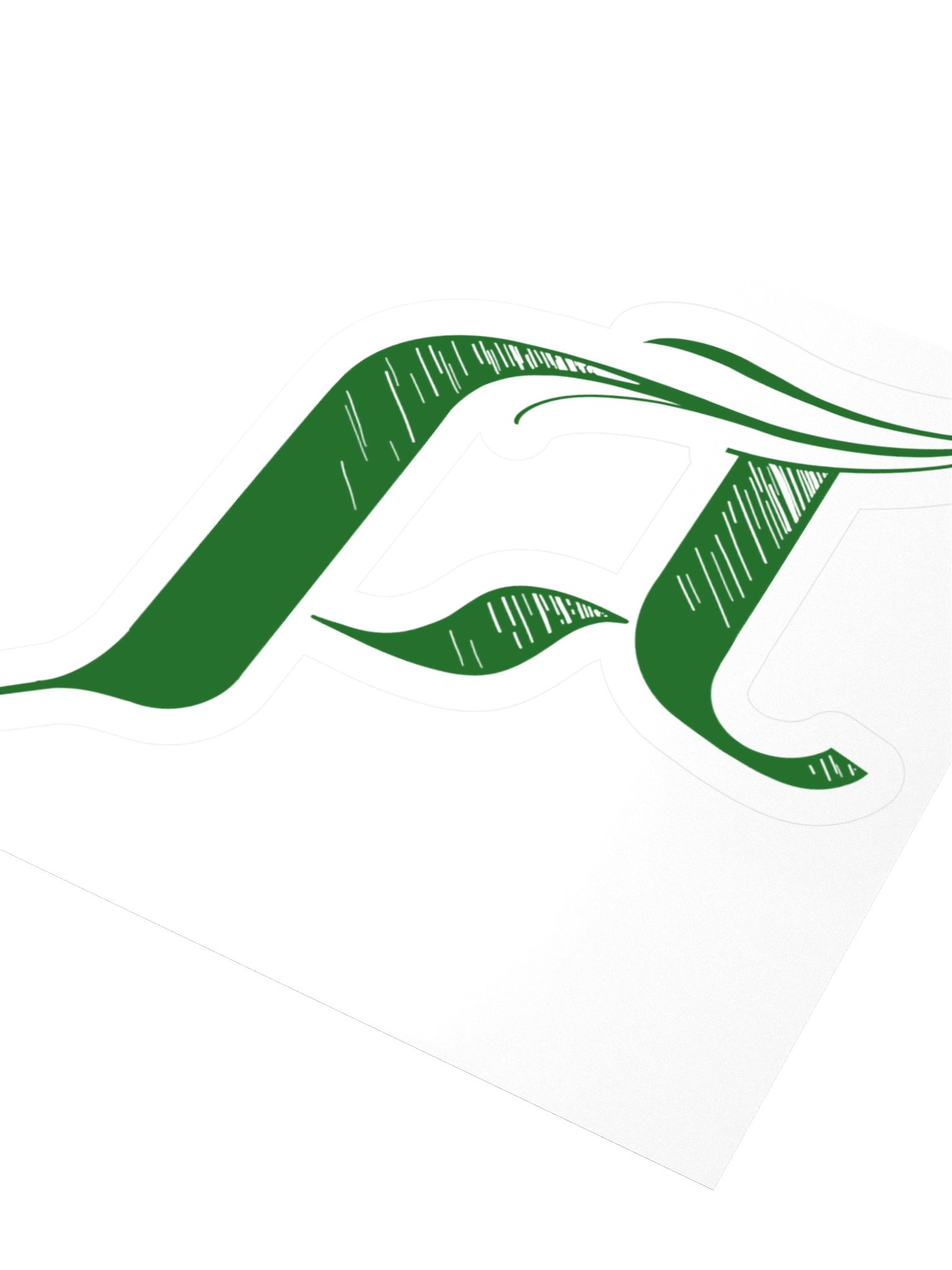 Big D green sticker product image (3)