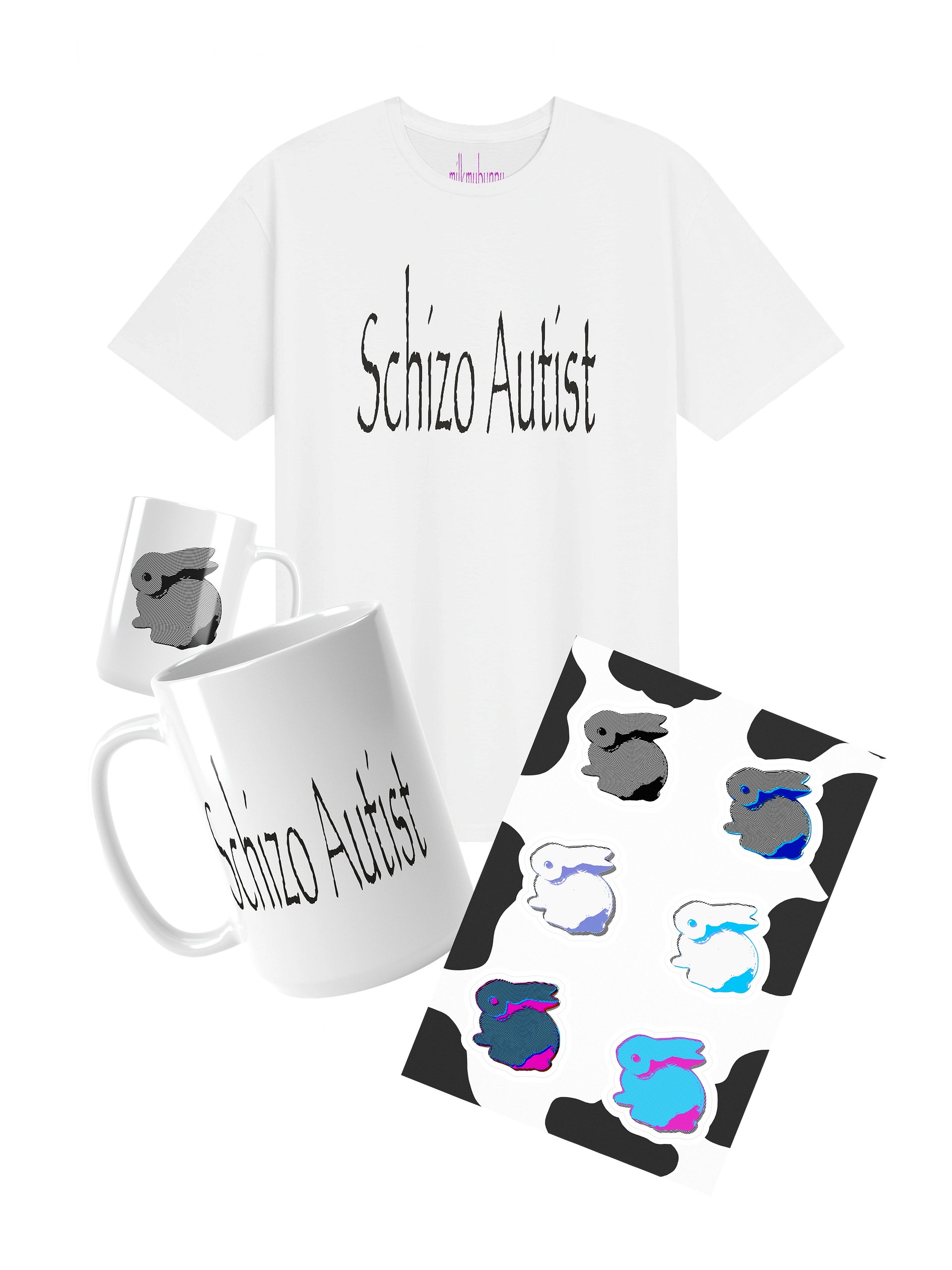 simple schizo autist bunny bundle product image (1)