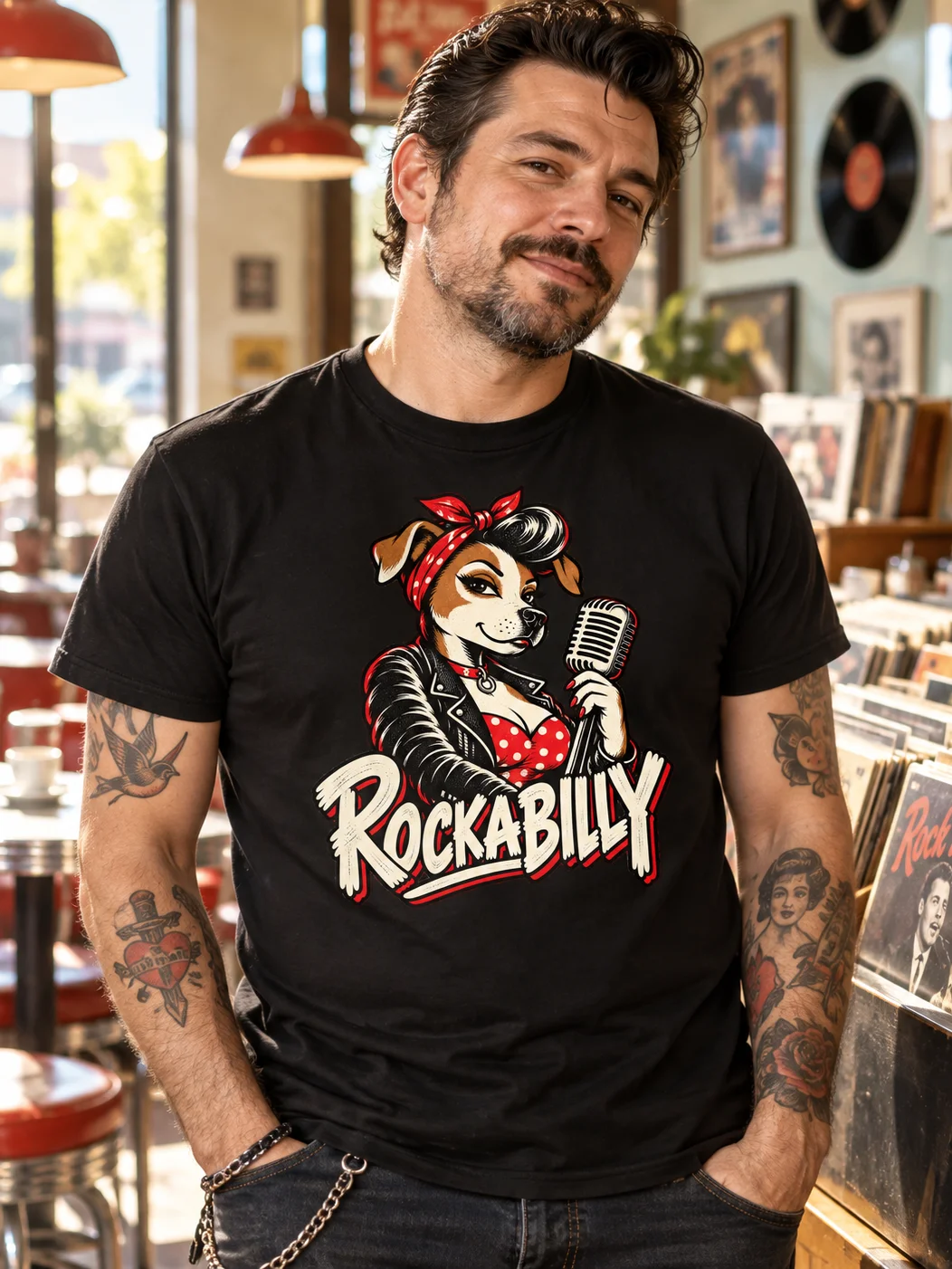 Rockabilly Pin-Up Tee – Men product image (1)