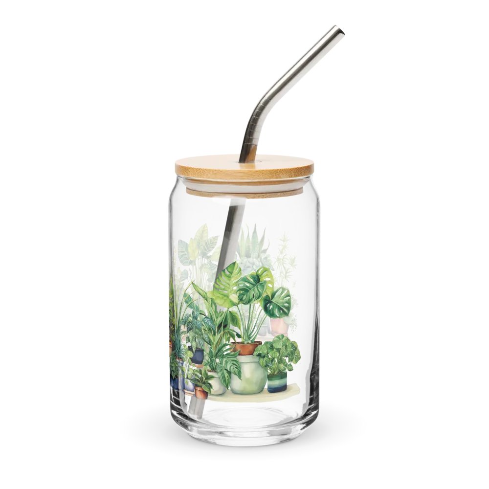 Botanical Bliss Glass Can Sipper product image (3)