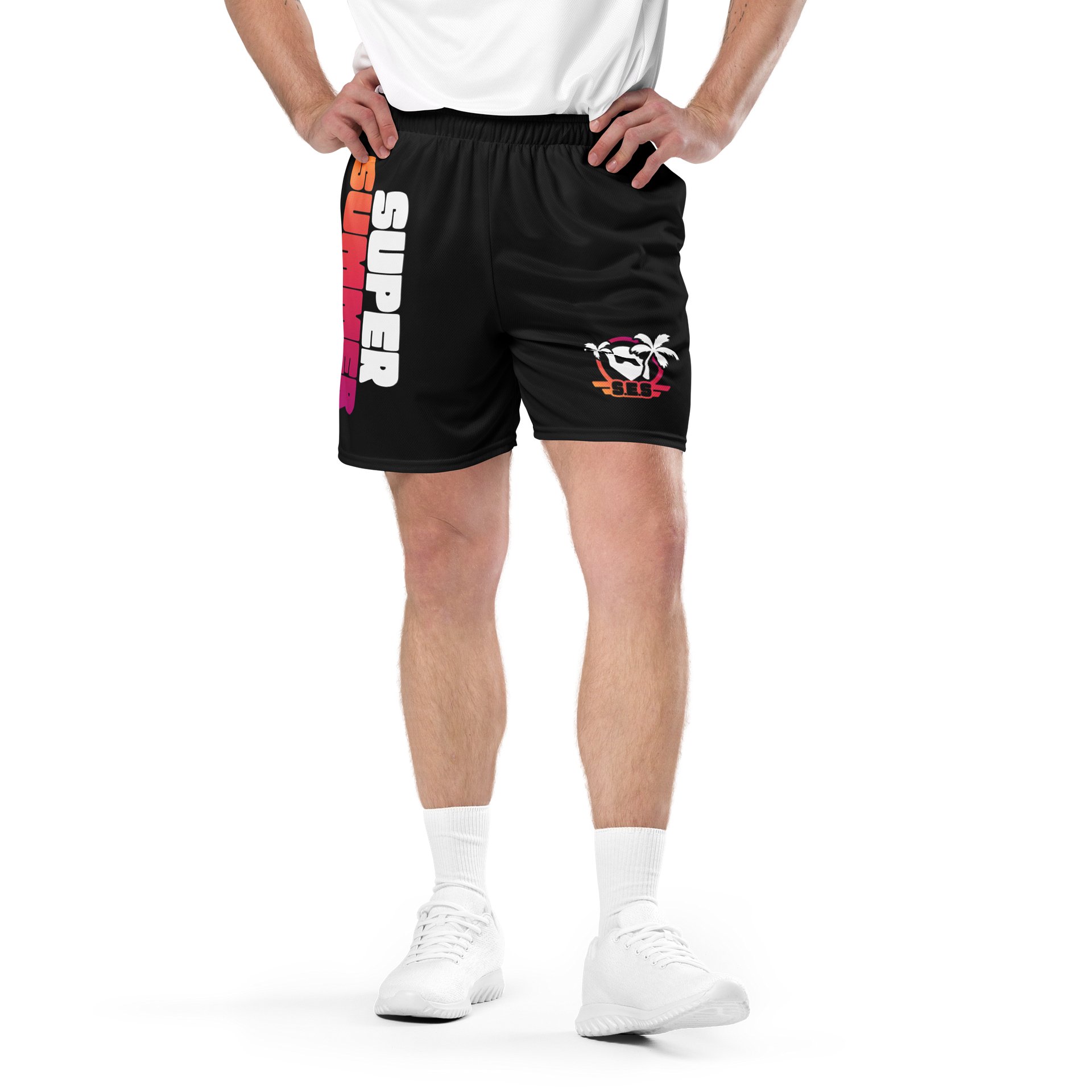 S.E.S Super Summer 26 - Gradient Logo Mesh Shorts product image (1)