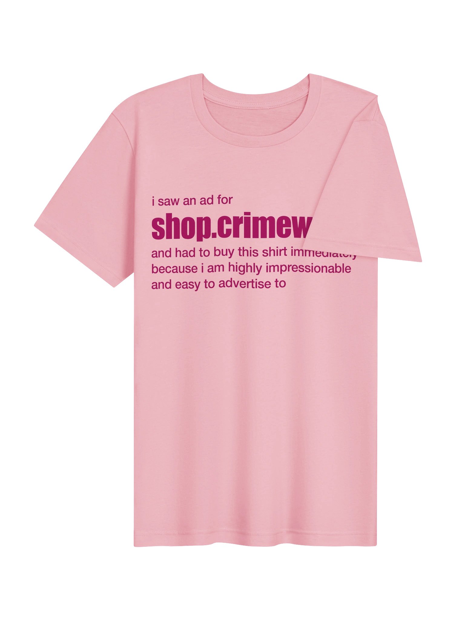 IMPRESSIONABLE CONSUMER PINK TEE product image (4)
