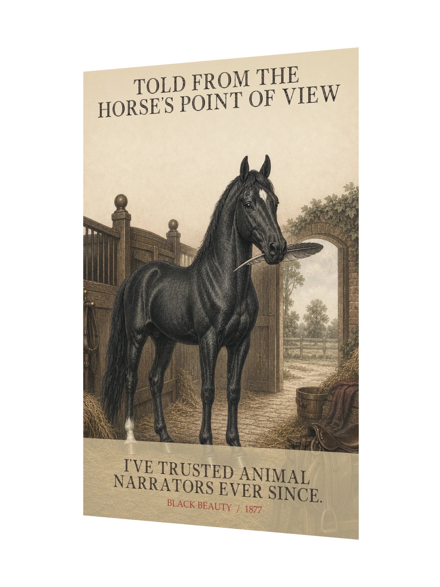 Told From Horse S Point View Ve -- Black Beauty Art Print product image (11)
