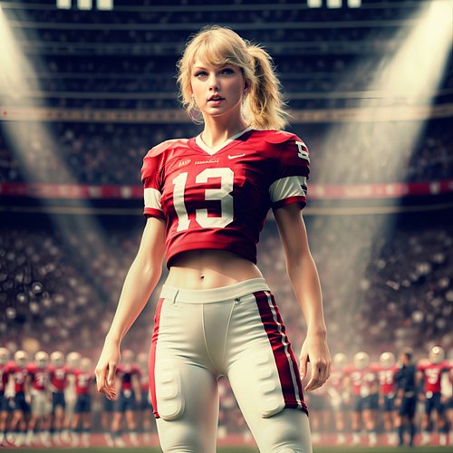 Put me in coach!!!
.
.
.
.
.
.
#taylorswift #football #chiefs #art #aiart #ai #swiftie #13 #ınstagood #canarykeet