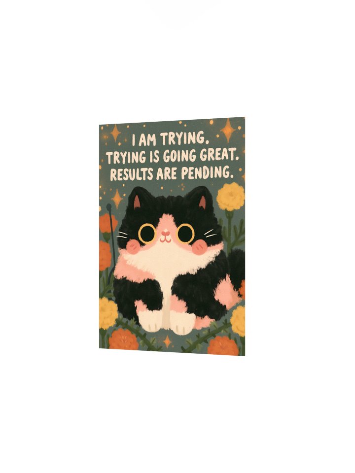Trying Is Going Great Cat Poster product image (16)