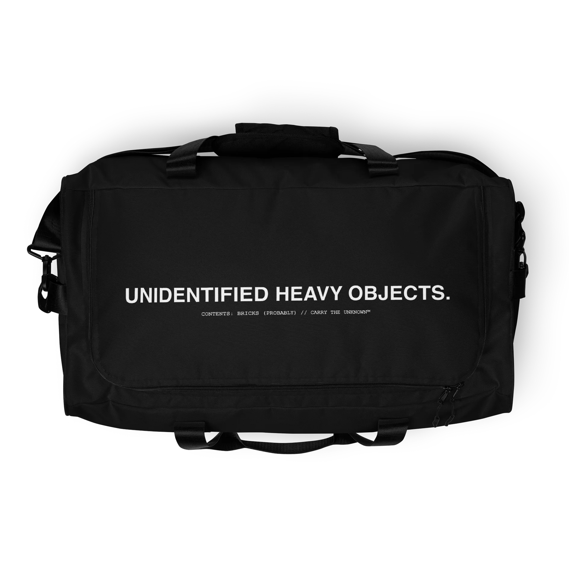 THE UNKNOWN™ — Signature Gym Duffel // Black product image (8)