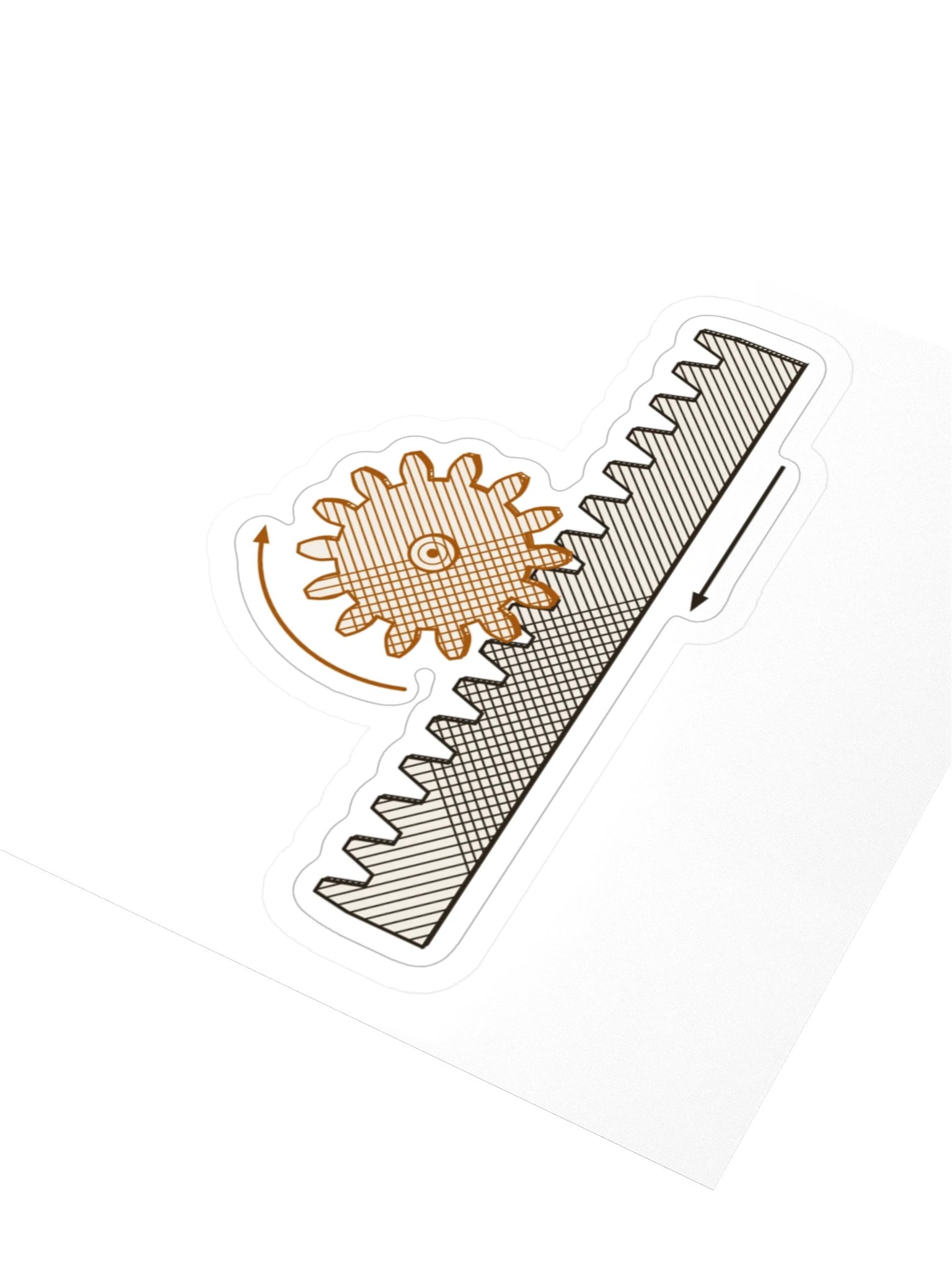 Rack and pinion sticker · MOTION 04 product image (3)