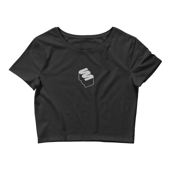 Women's Crop Tee (Black) product image (1)