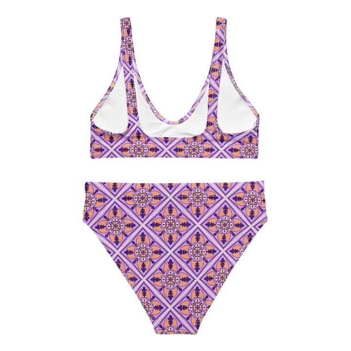 Detailed Symmetrical Pattern High Waisted Bikini product image (2)