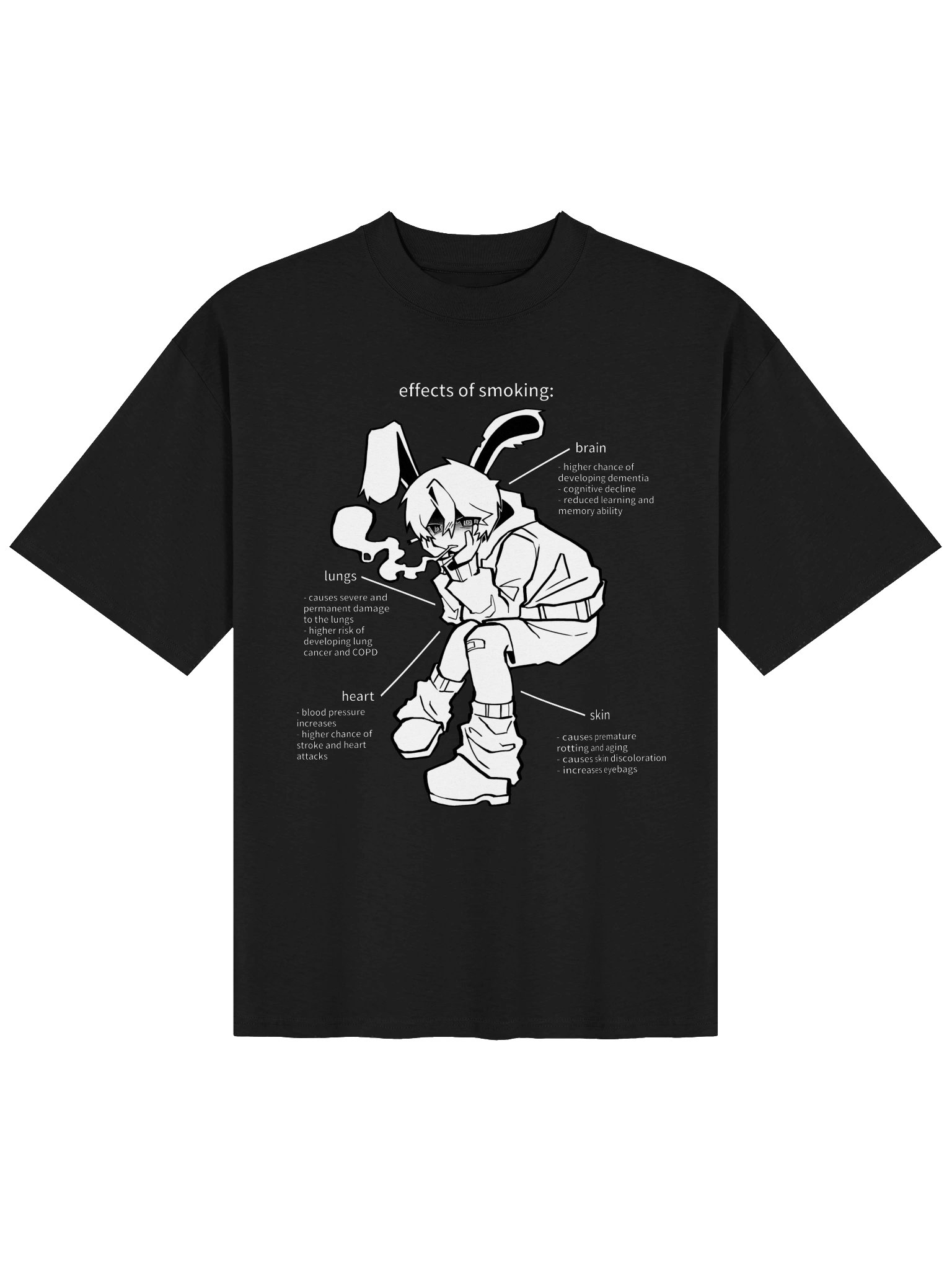 baggy effects of smoking t-shirt product image (1)