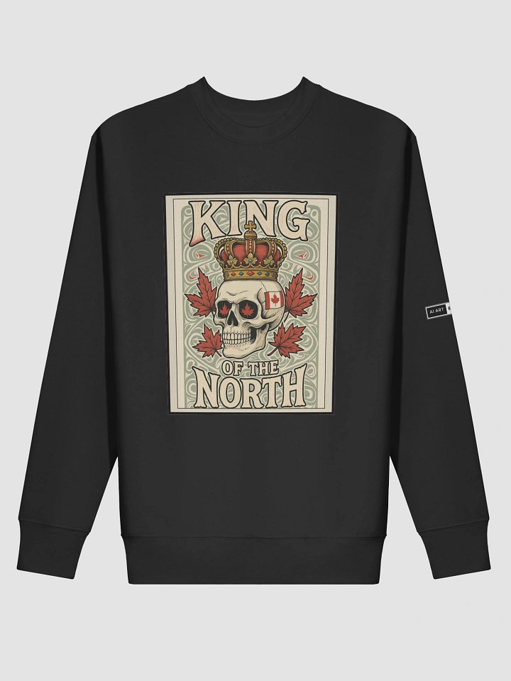 "KING OF THE NORTH" premium cotton sweatshirt product image (1)