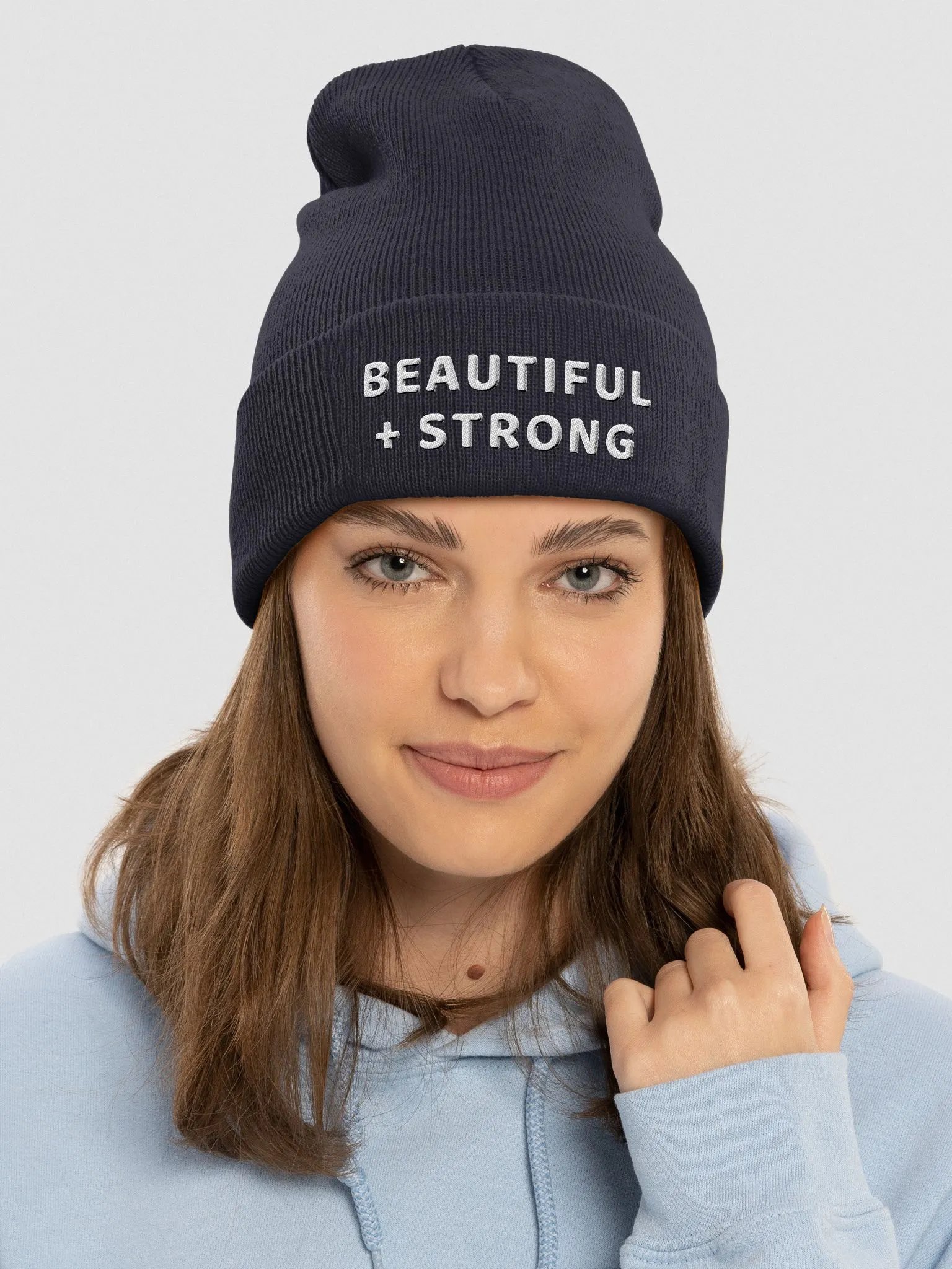 BEAUTIFUL AND STRONG Beanie product image (1)