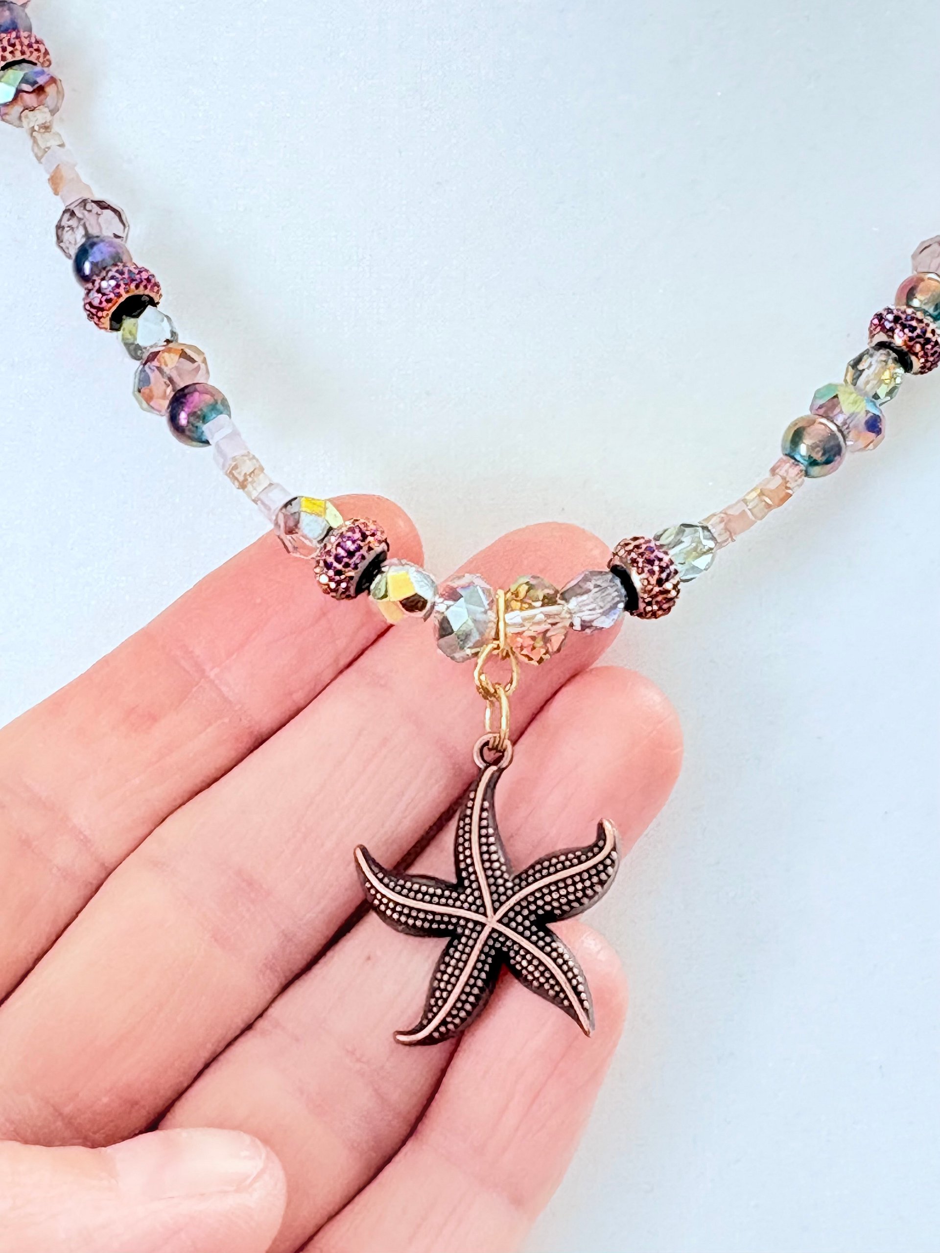 MFD-00027 | Copper Tone | Seaside Radiance | Starfish Pendant Necklace by Monique Faella Designs™ product image (2)