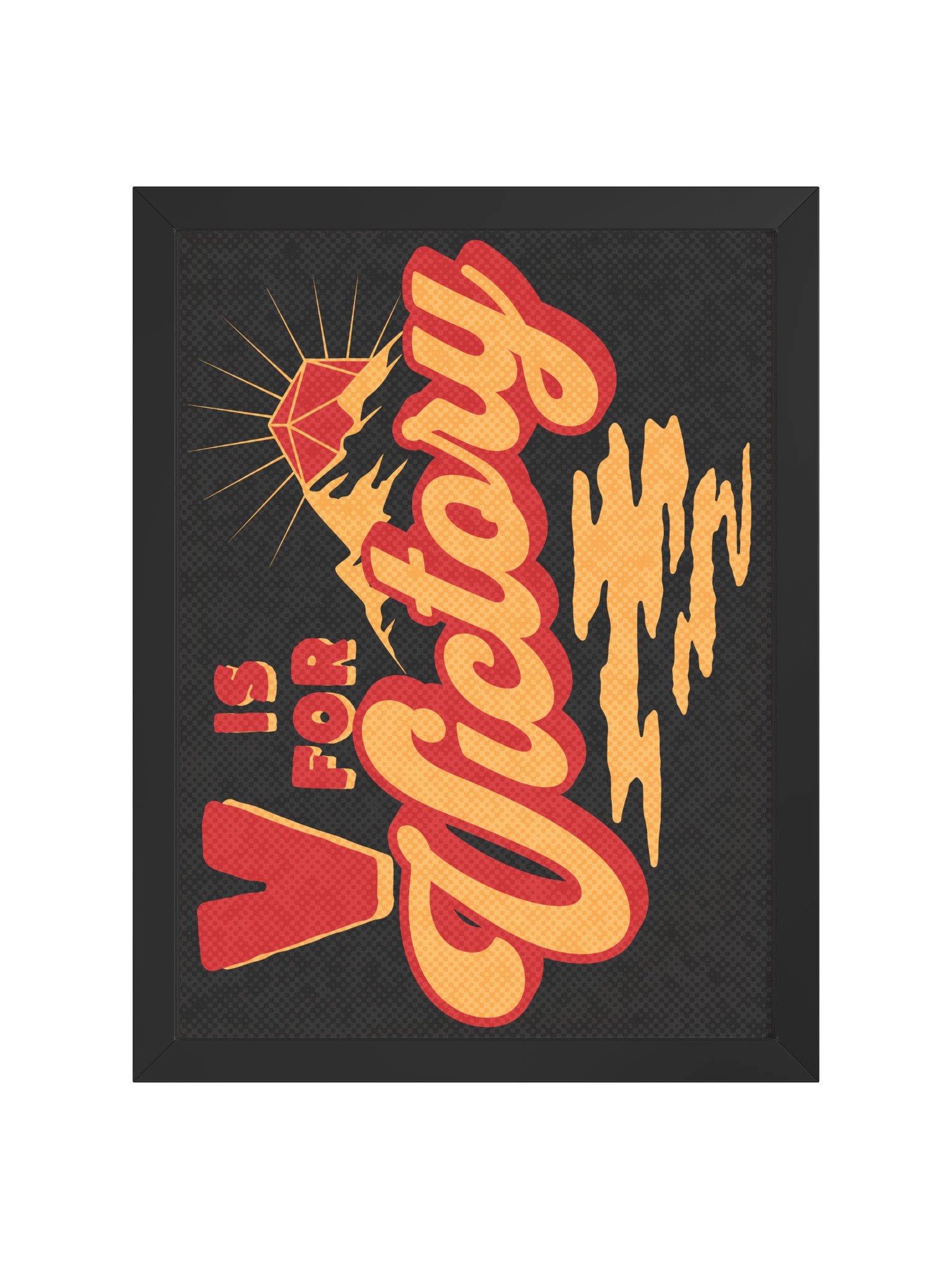 Retro Victory Board Game Room Poster - FRAMED product image (1)