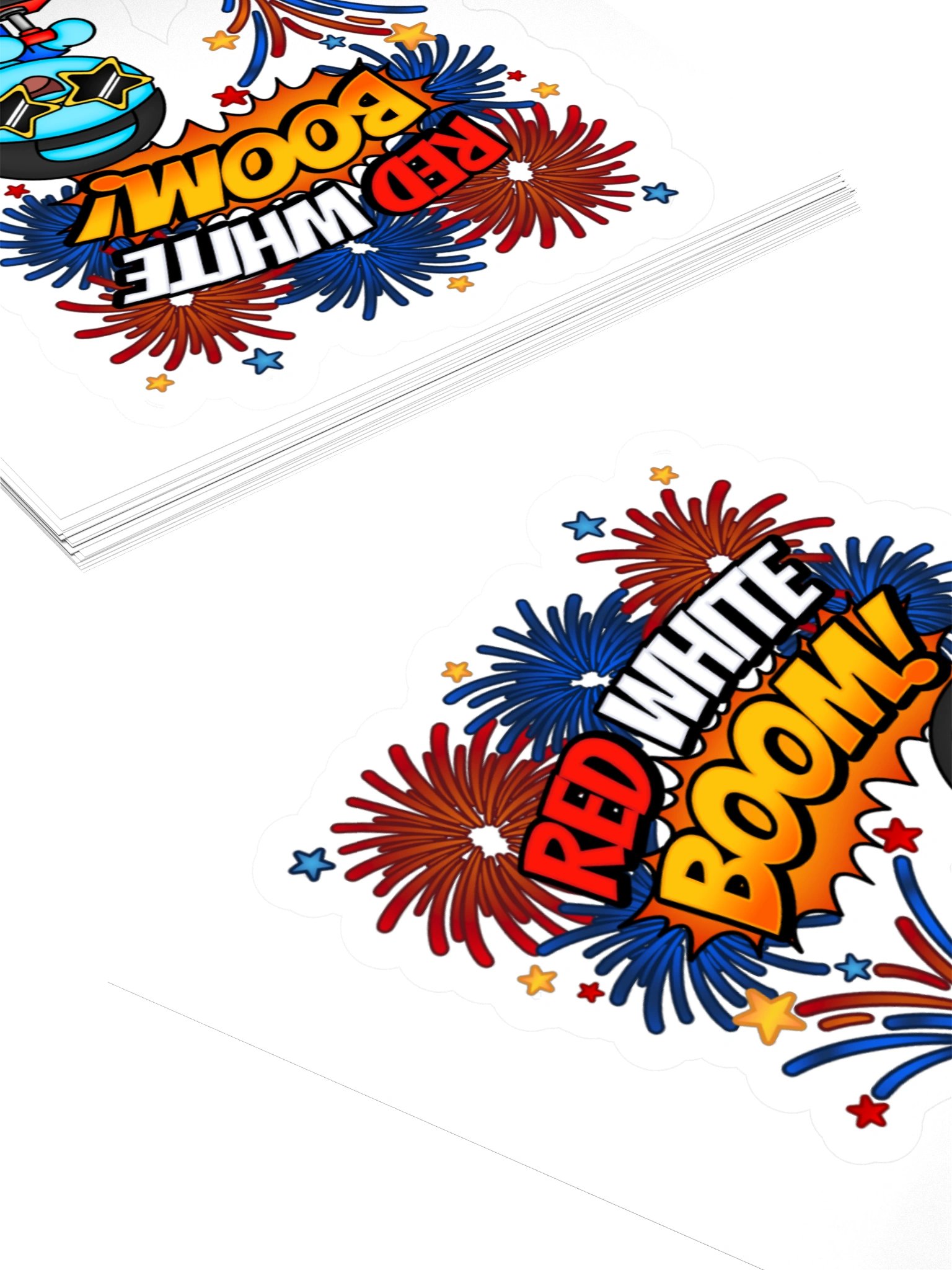 Red White Boom Sticker product image (12)