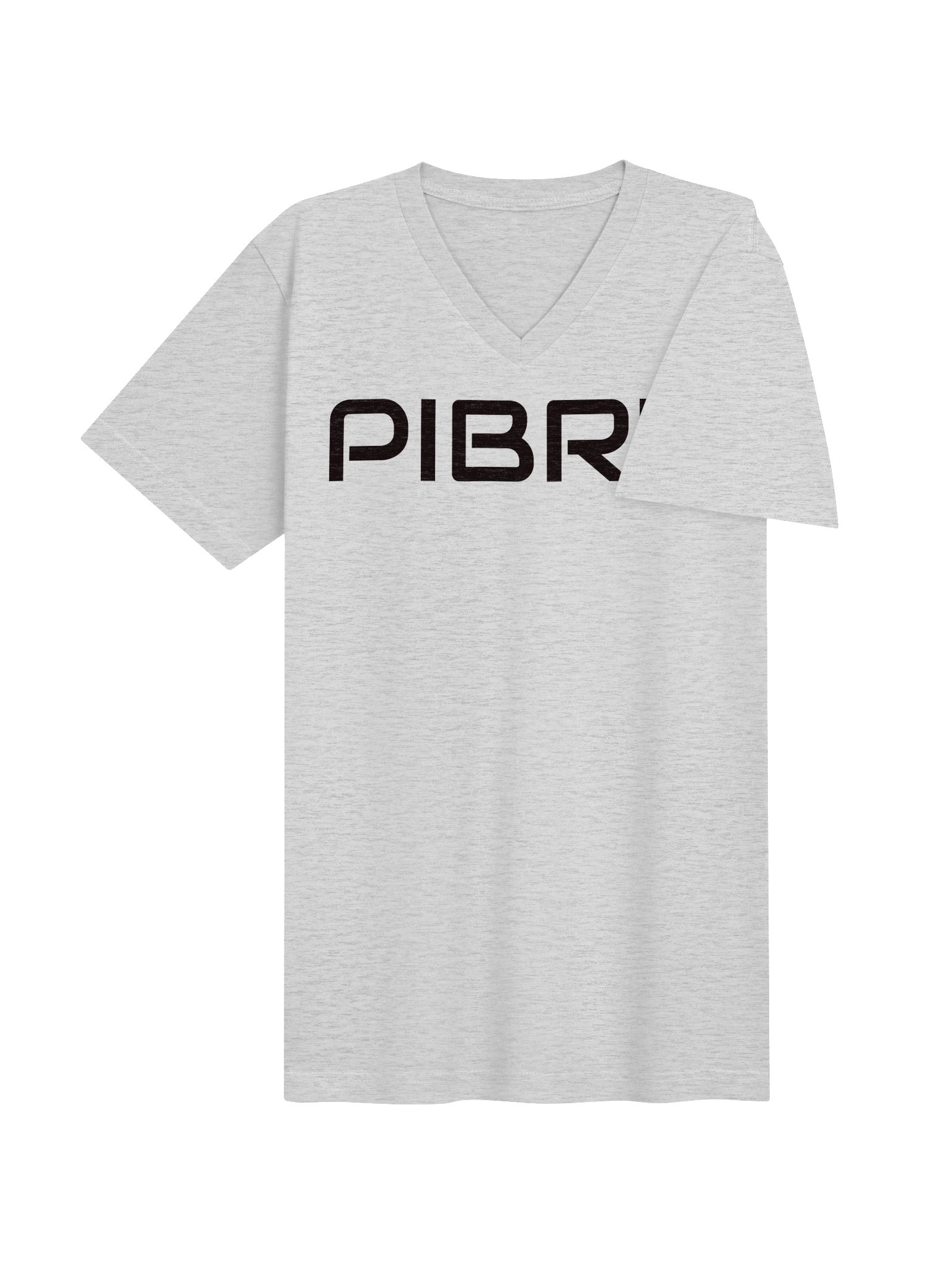 PIBRY Word Mark Essential V-Neck Tee – Black Design product image (12)