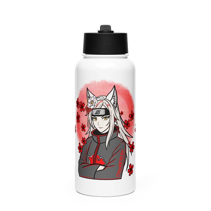 Red Akatsuki Model Stainless Steel Water Bottle product image (1)