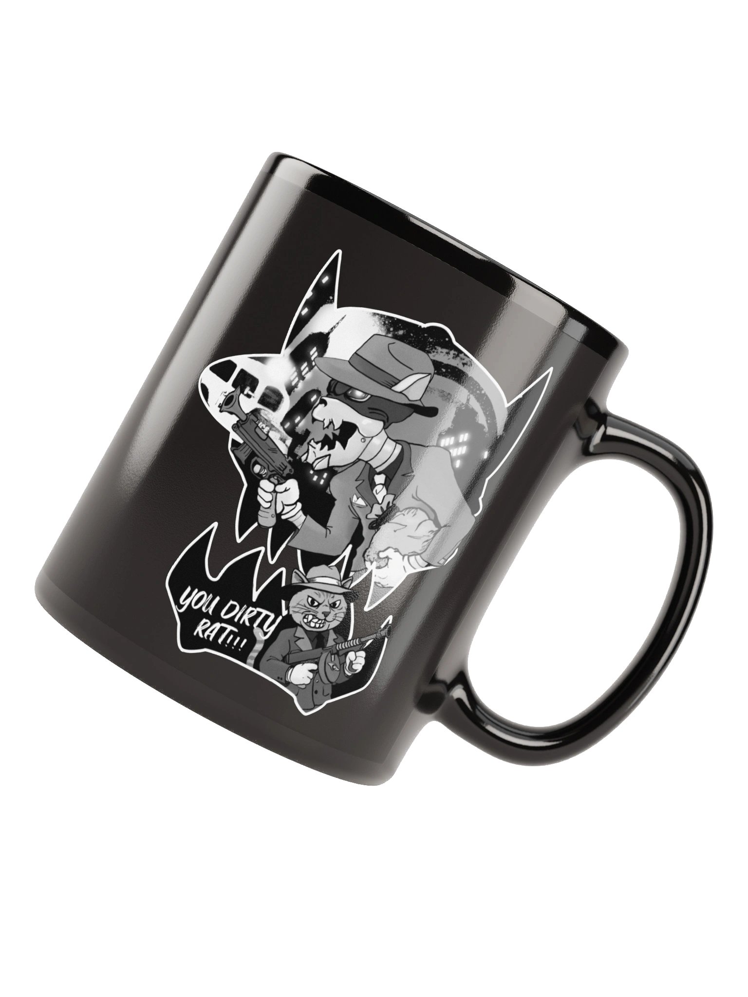Mobster Kats Black Glossy Mug product image (6)