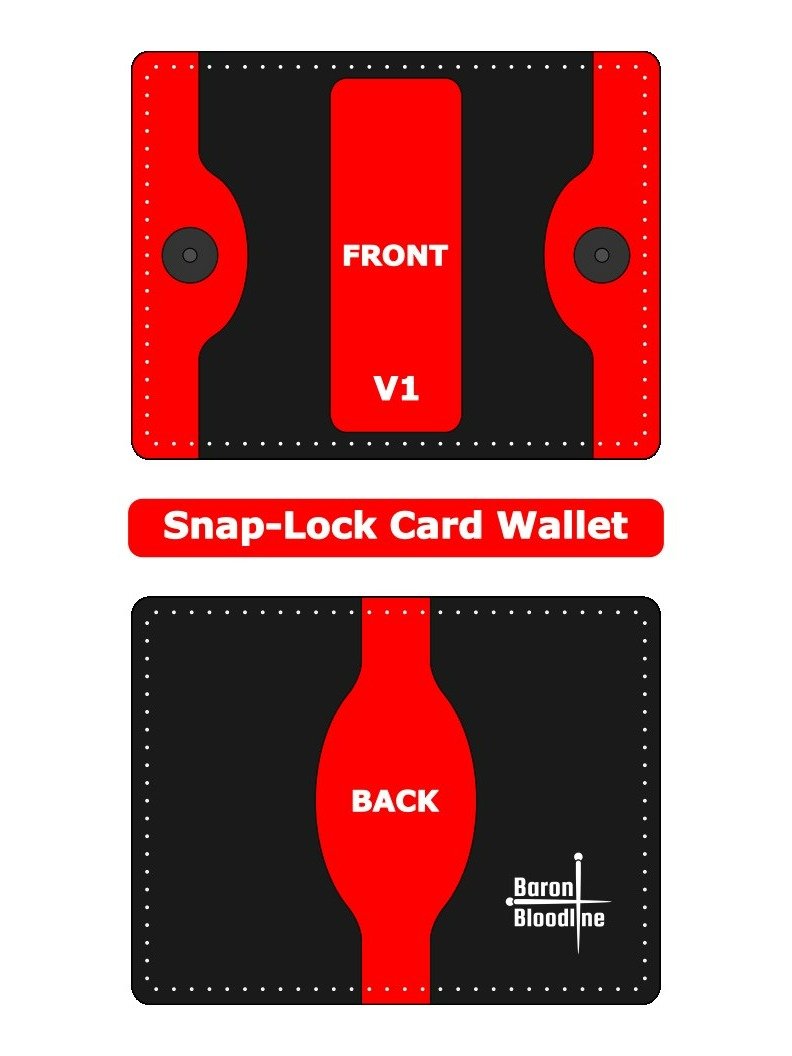 Snap-Lock Card Wallet V1 (PDF Template) product image (1)
