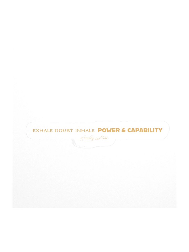 Soully Mine- GOLD PRINT Exhale, Inhale Sticker product image (2)