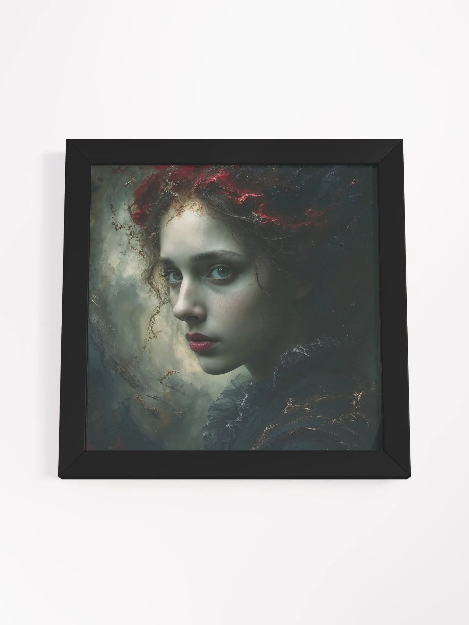 Gothic Muse Portrait Framed Matte Art Print product image (37)