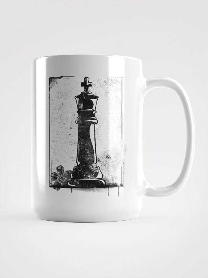 Grunge Chess: The King 15 oz. mug product image (1)
