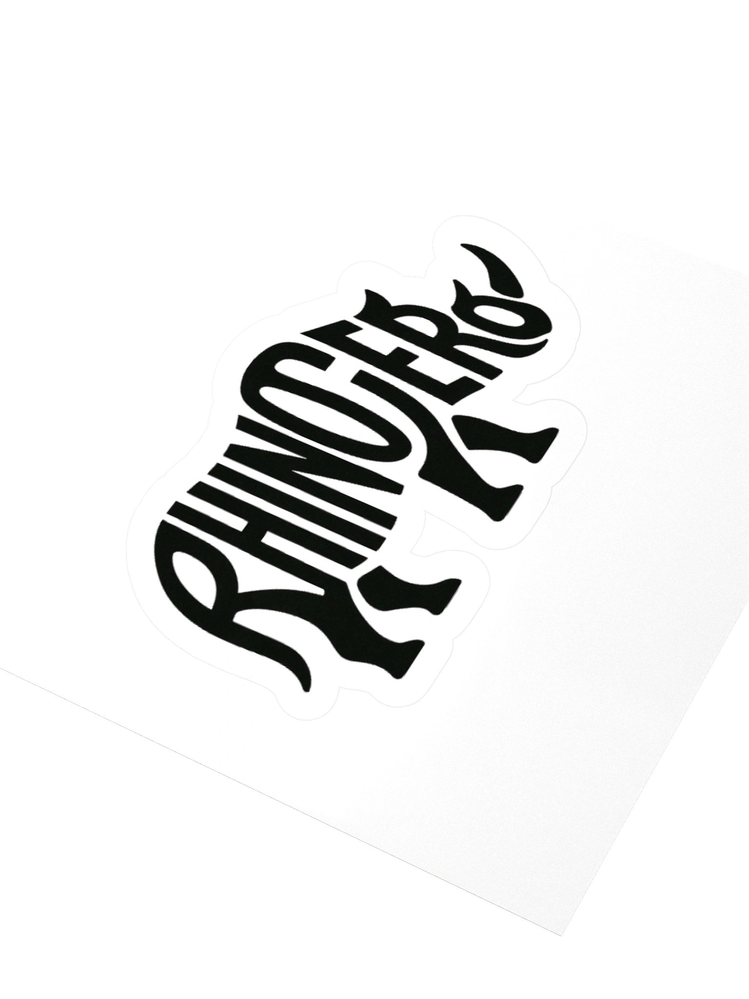 Rhinoceros Word Silhouette Kiss Cut Sticker product image (8)