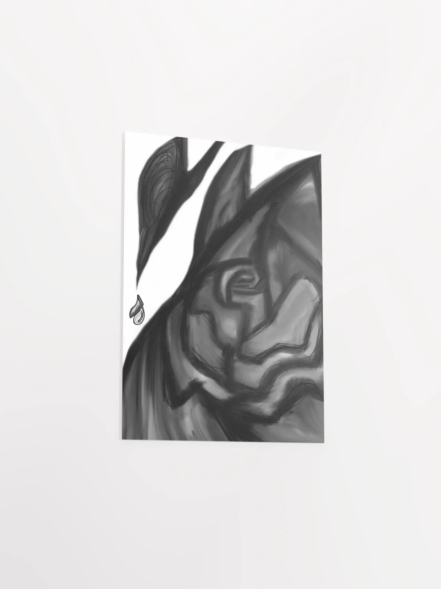 B&W Rose Abstract Poster product image (3)