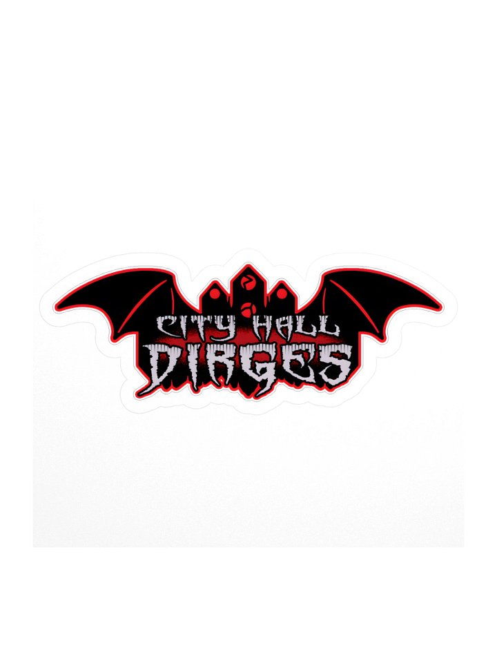 City Hall Dirges Wide Logo Sticker product image (1)