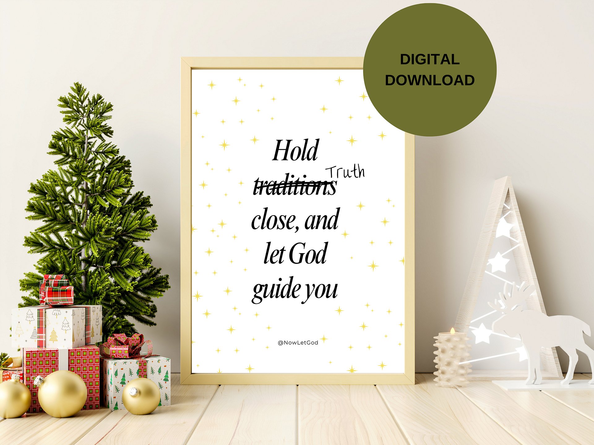 Poster Aesthetic Living Room Art Christmas Wall Decor Art Print Digital Download product image (1)