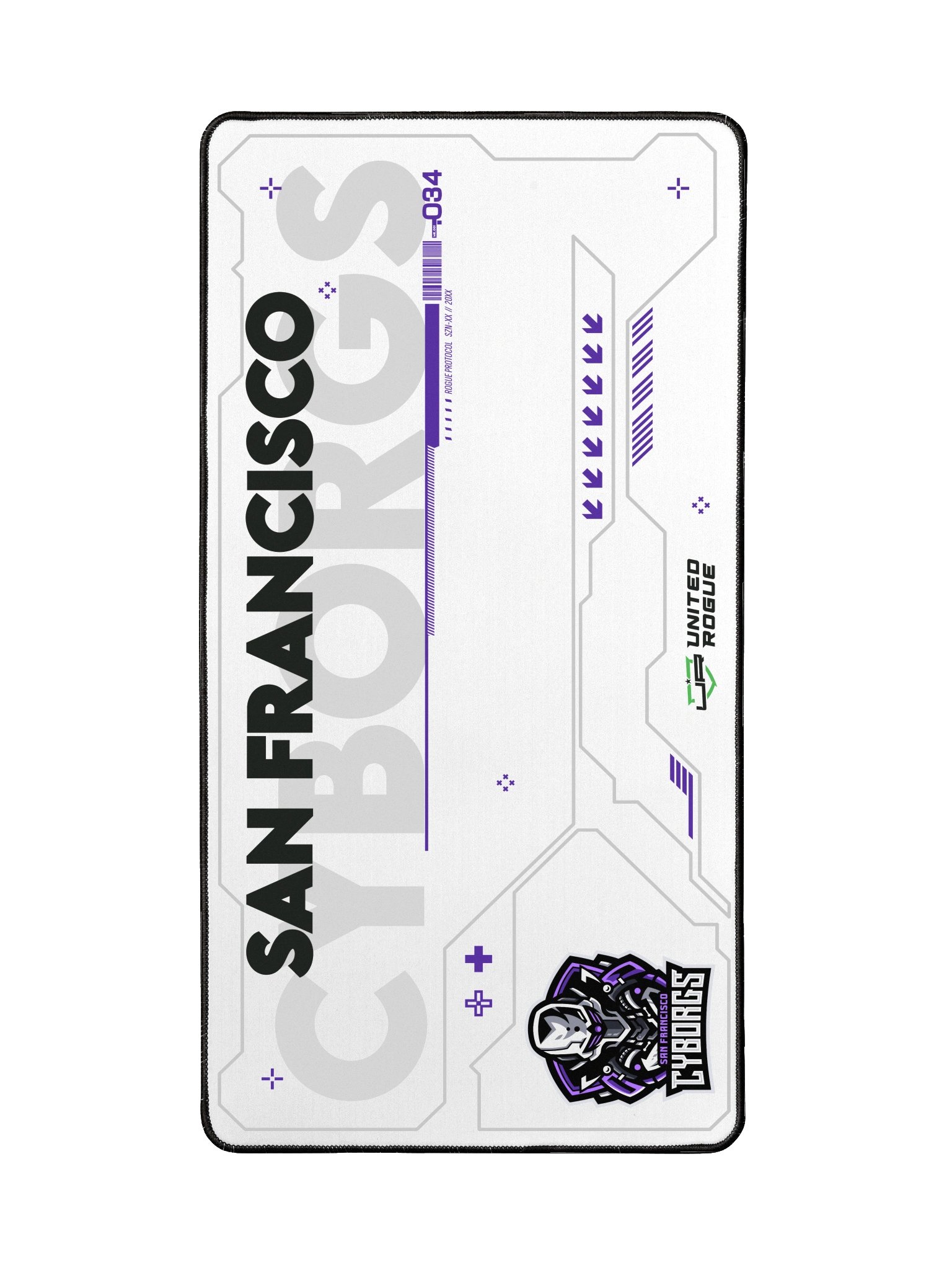 San Francisco Cyborgs White Desk Mat product image (2)