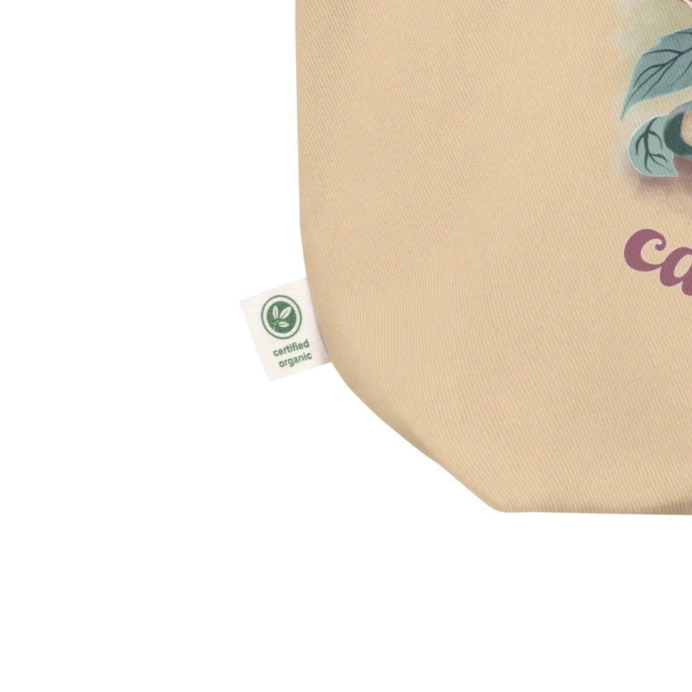 Hand-drawn cat floral canvas tote bag, Gift for a book lover - Hot Girls Love Cats and Books product image (8)
