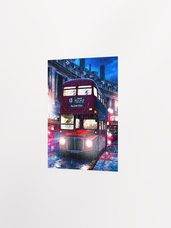 Routemaster Bus – Rainy London Studio Art Print product image (2)