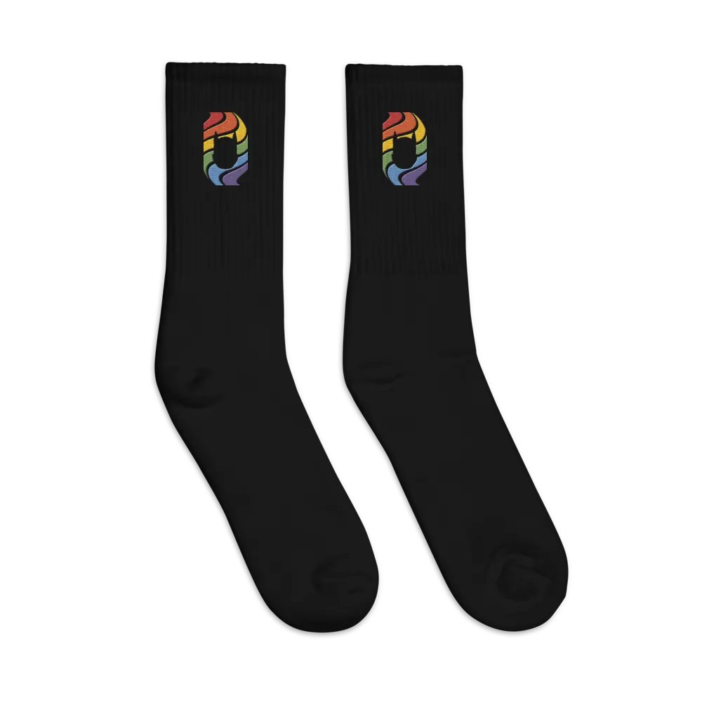 Pup in Rainbow - Embroidered Socks product image (3)