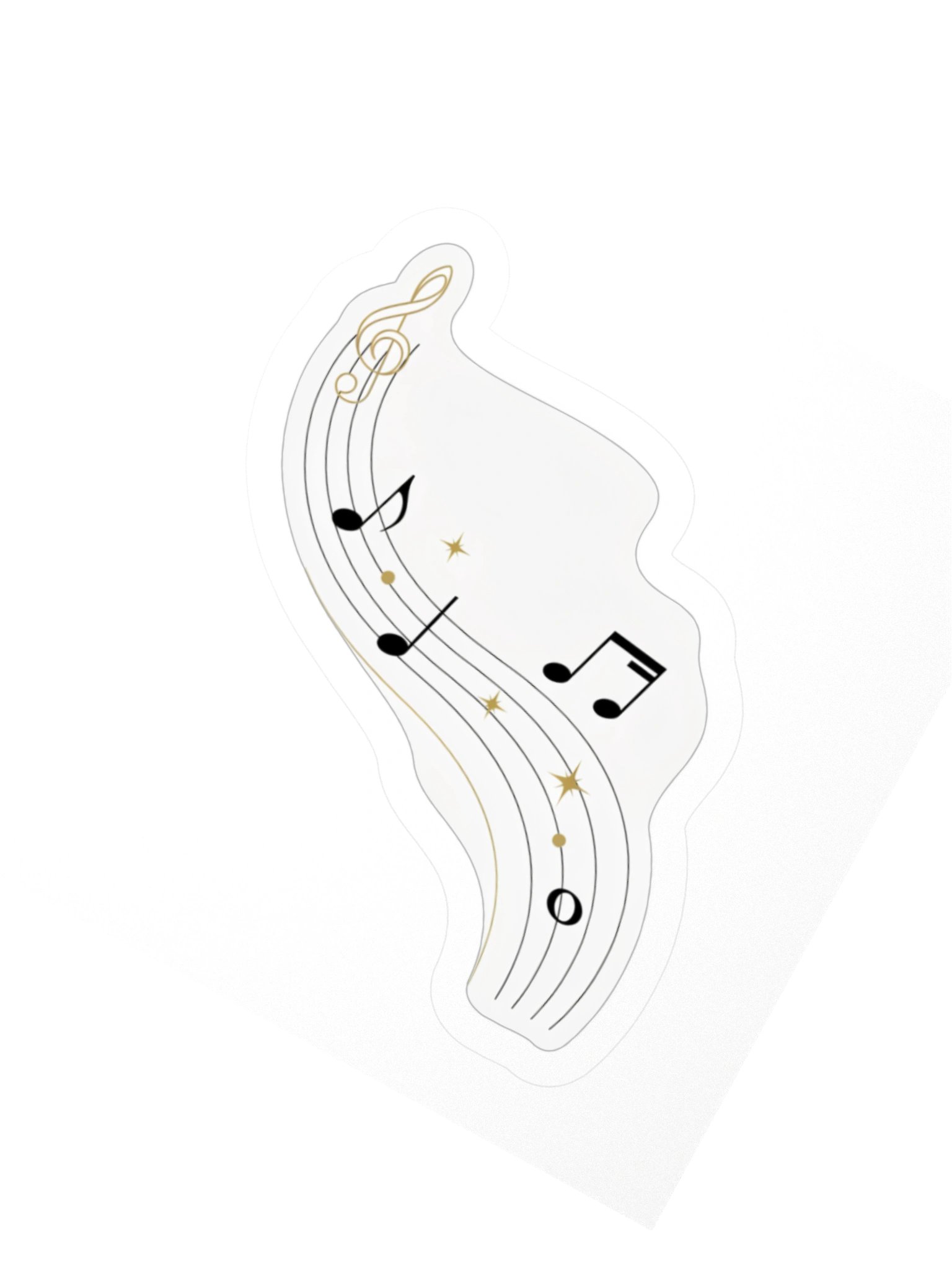 Abstract Music Notes Kiss Cut Sticker product image (5)