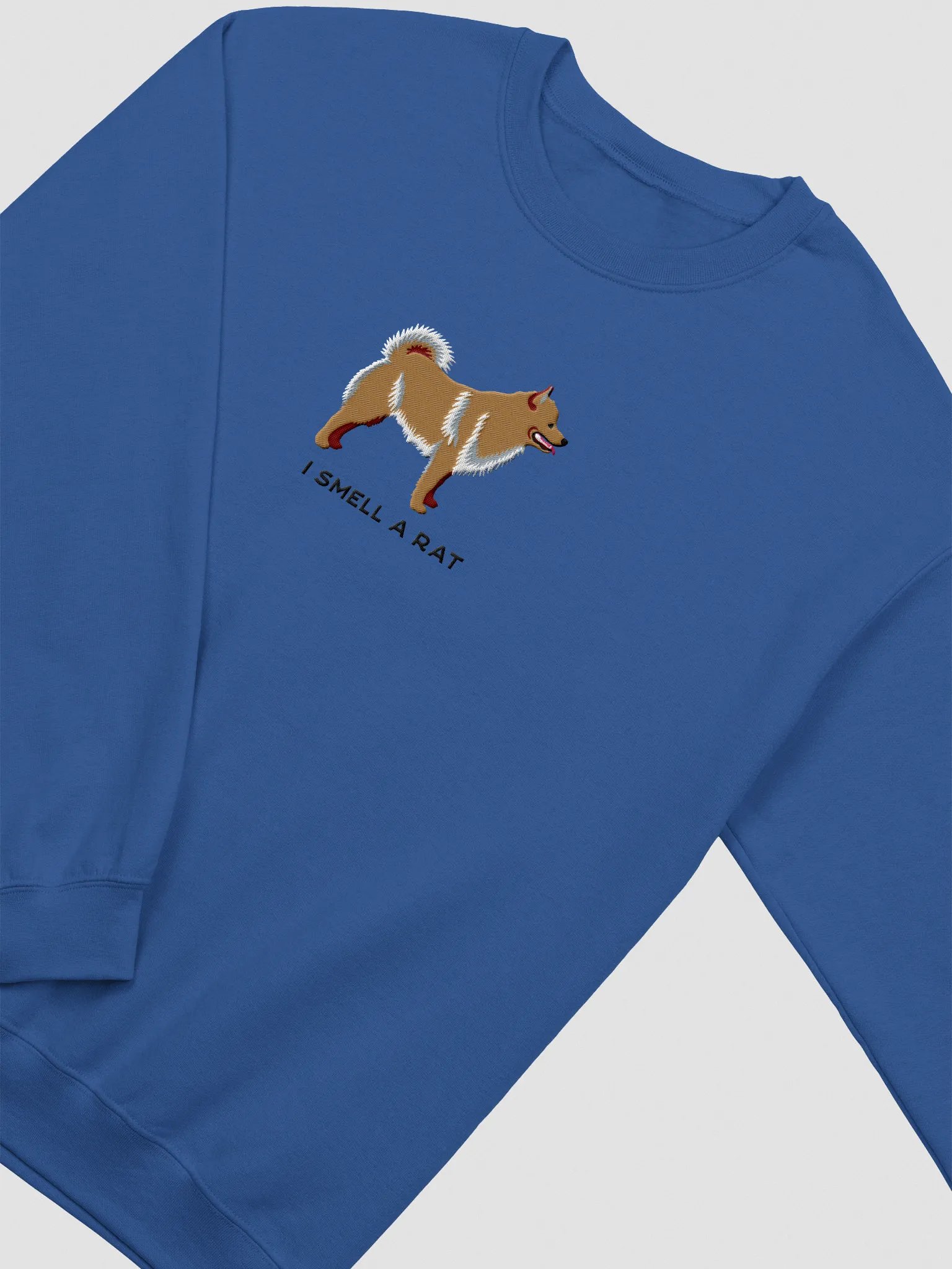 I Smell a Rat Sweatshirt (Embroidered) of a Schipperke(Tan) product image (6)