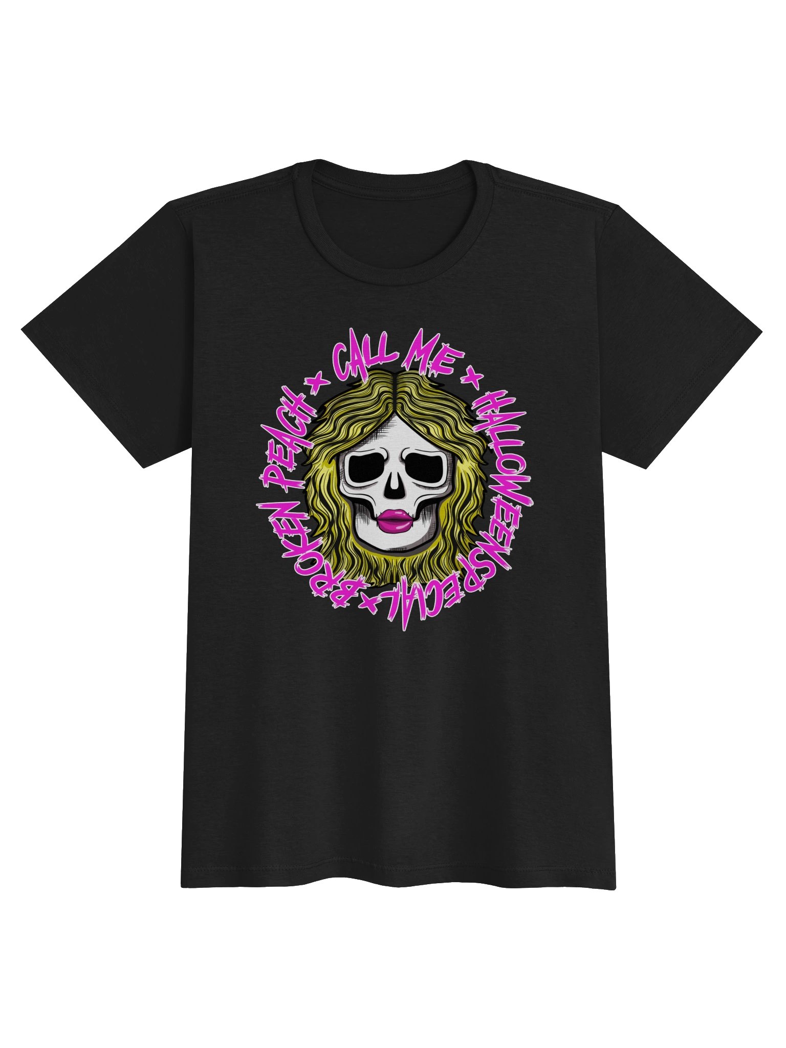 Broken Peach – Women´s Call Me Halloween T-Shirt product image (1)