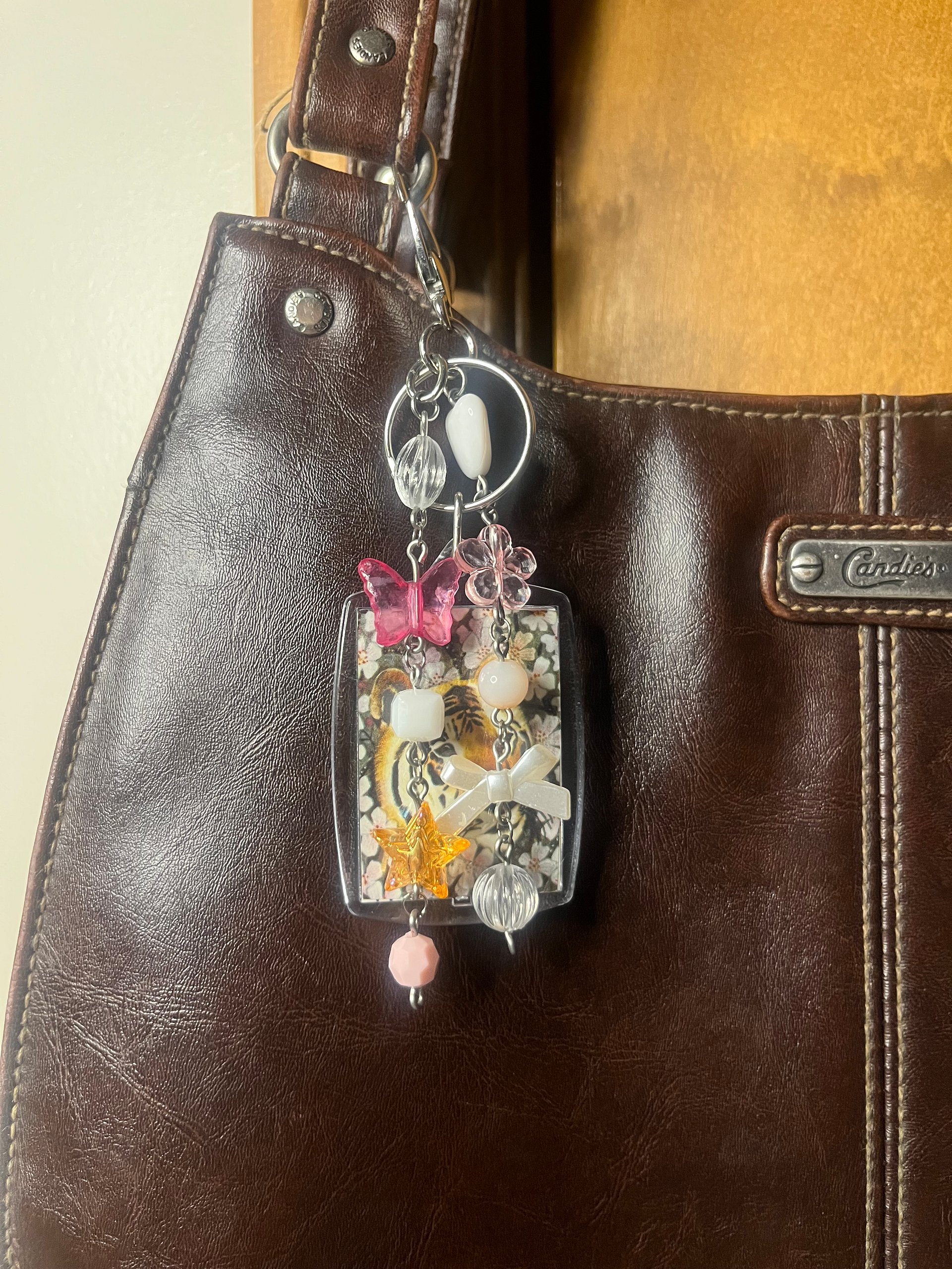 A Tiger Among The Flowers Deluxe Bag Charm product image (2)