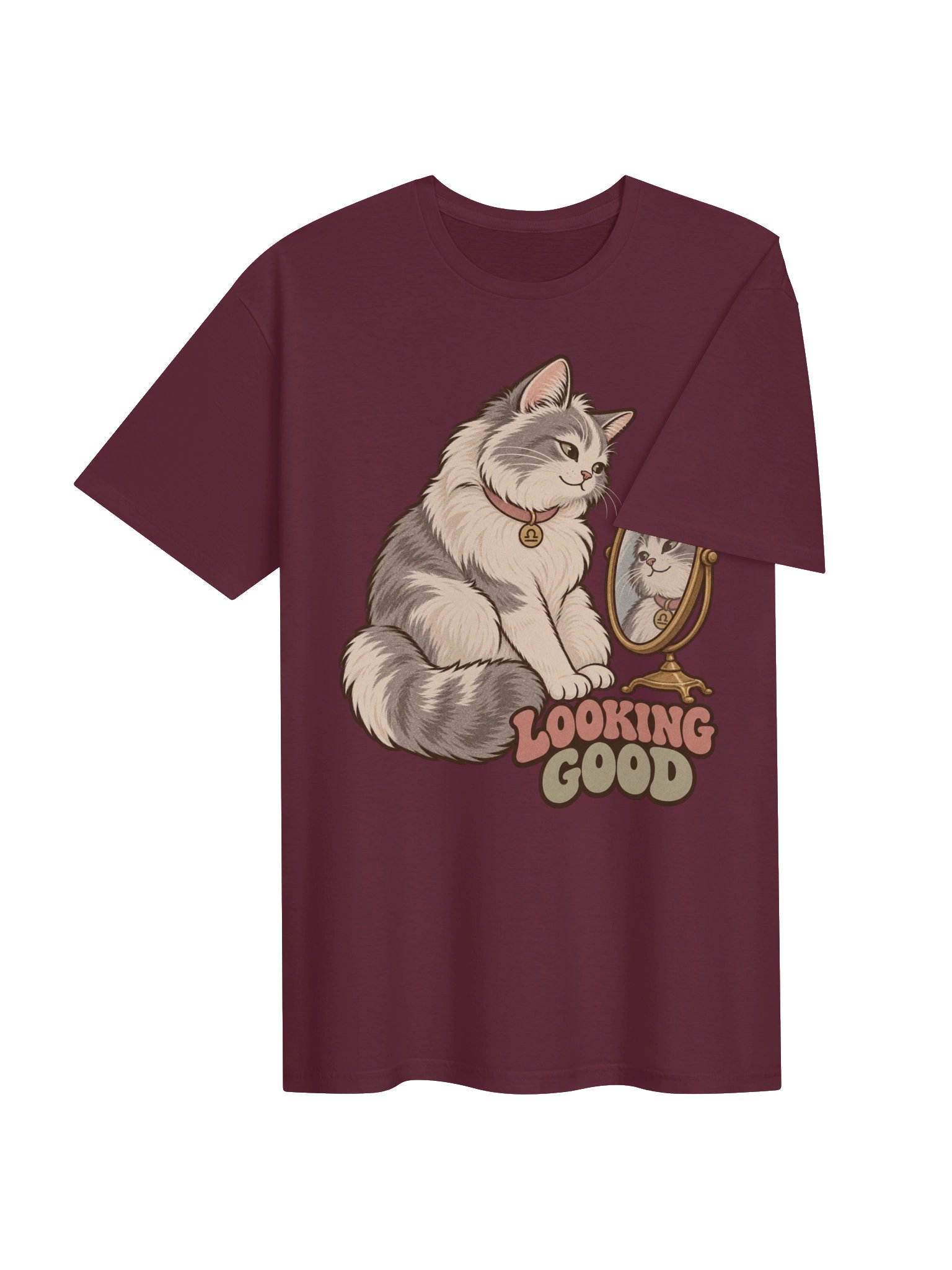 Libra Looking Good Cat Zodiac T-Shirt product image (4)