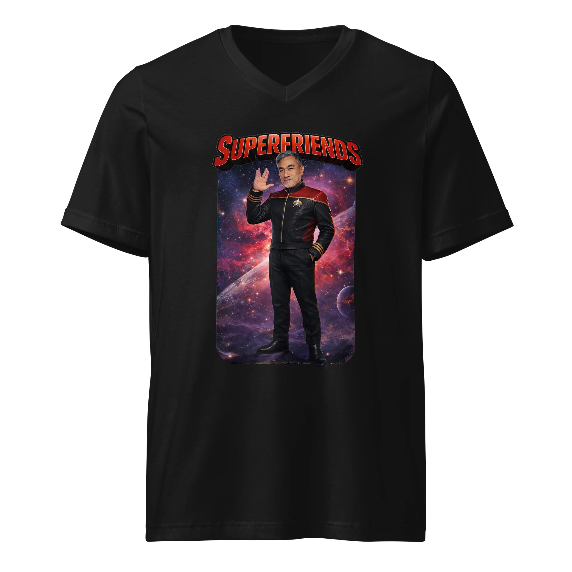 Superfriends Vneck - Male (IcewolfLA Edition) product image (1)
