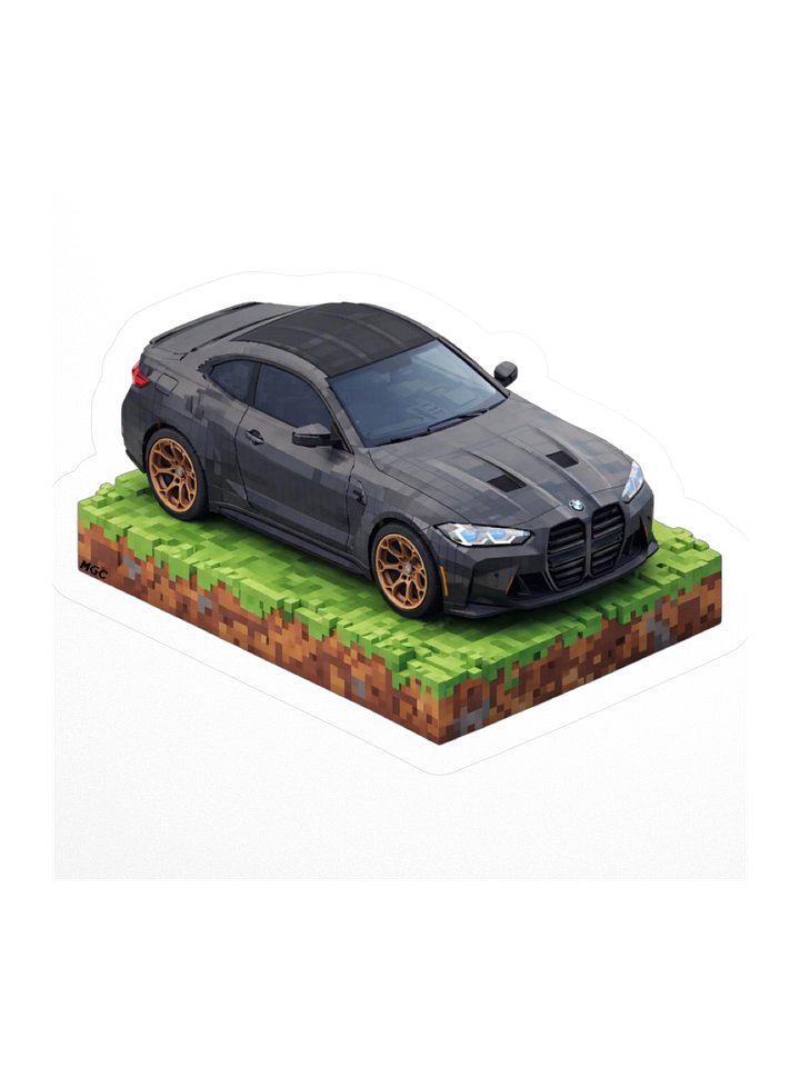 Black BMW M4 Sticker (Pixel, Retro, Minecraft) product image (3)