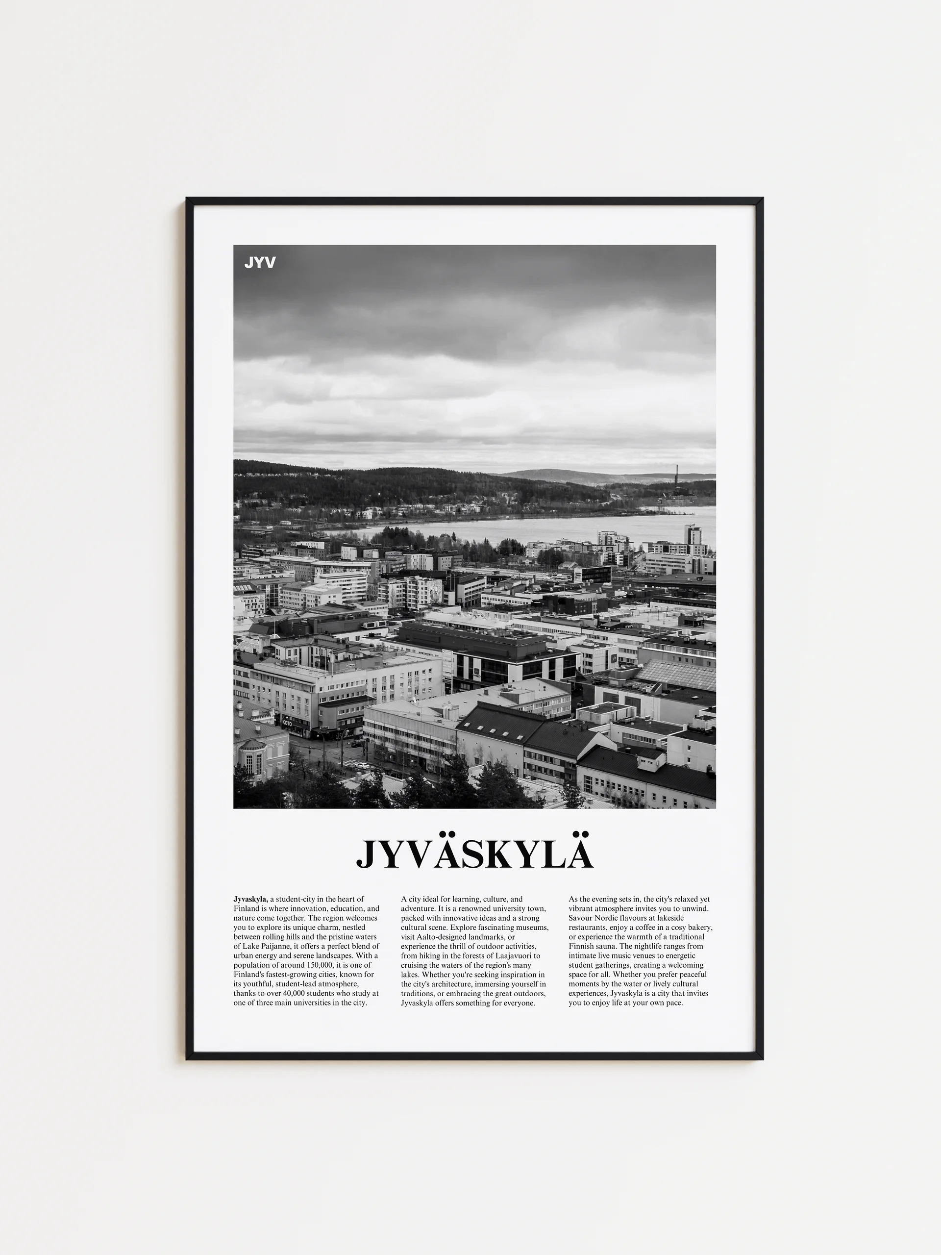 Jyvaskyla 01 Newspaper Poster product image (1)