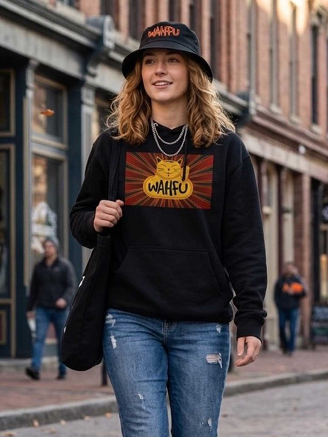 WAHFU Sunburst Pullover Hoodie - Black product image (1)
