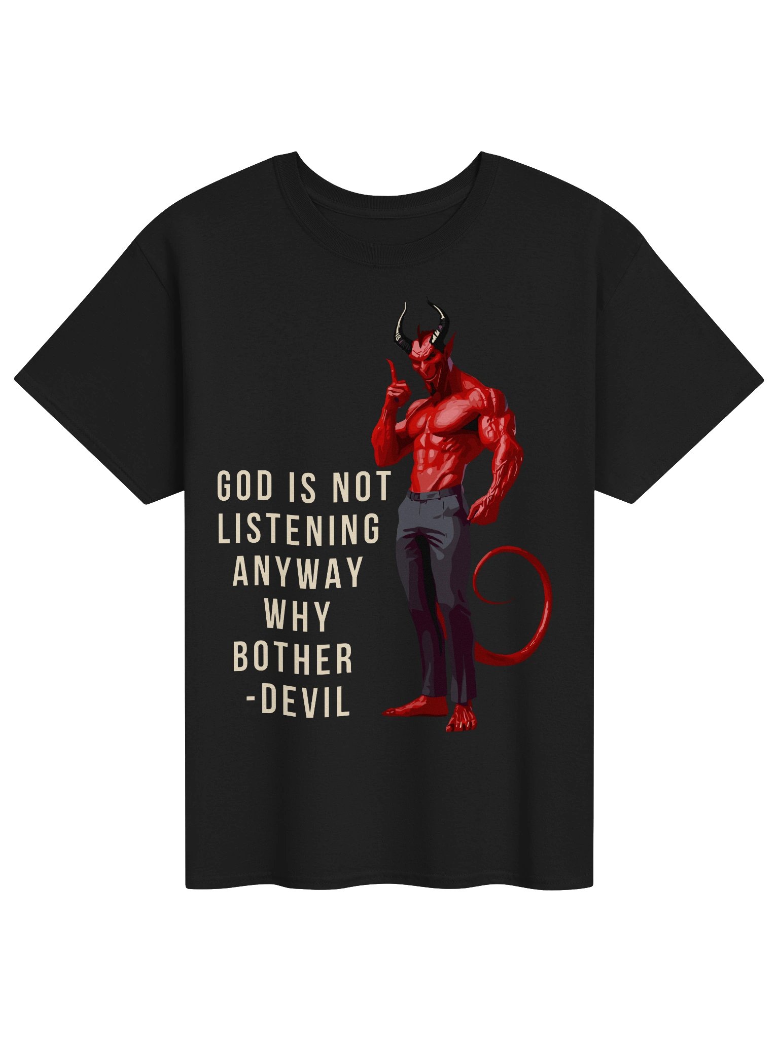 Devil Says Why Bother Tee product image (1)