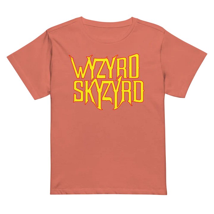 Wyzyrd Skyzyrd Logo Cotton Heritage Women's High-Waisted Tee product image (2)
